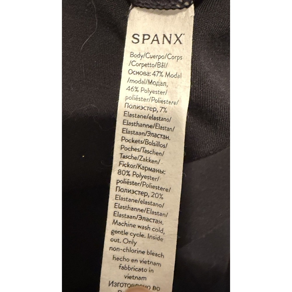 SPANX AirEssentials Sleeveless Jumpsuit Very Black Size Medium 50282R Airluxe - Picture 4 of 9